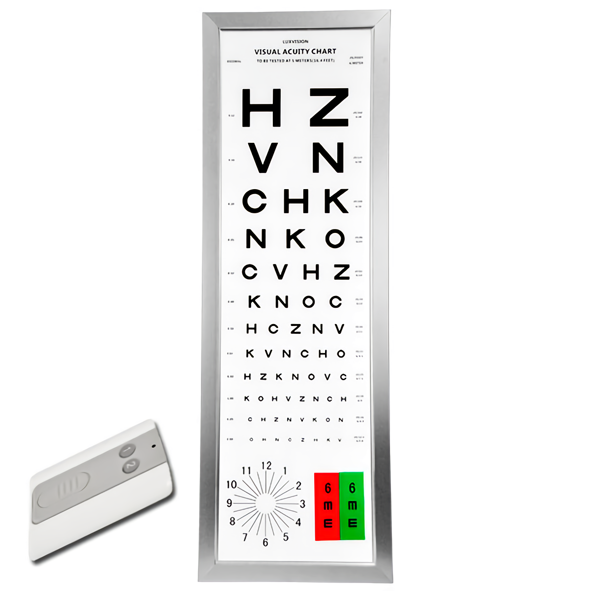 Eye Chart Snellen Eye Chart Wall Chart with Hand Pointer and Eye