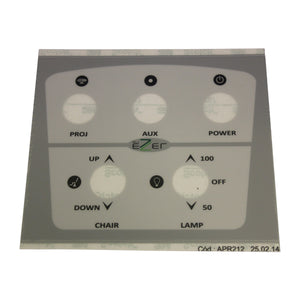 PANEL STICKER FOR ERU-2600 - US Ophthalmic