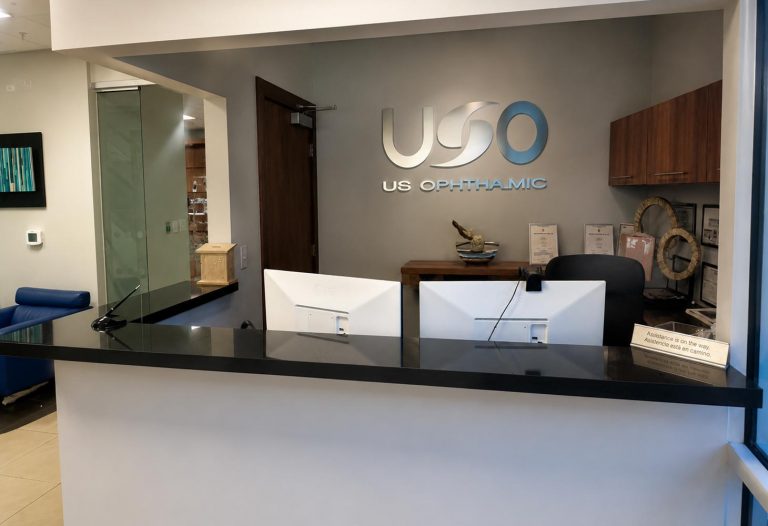 US Ophthalmic front desk and lobby