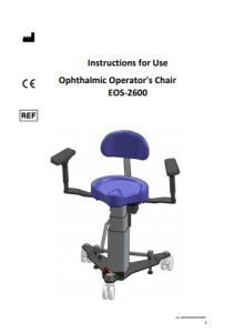 Ezer Operator Chair EOS-2600 – manual cover