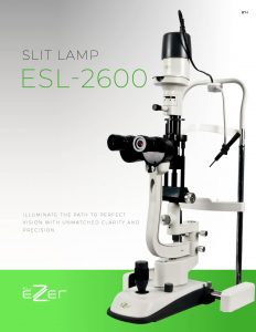 Ezer Slit Lamp ESL-2600 – catalog cover