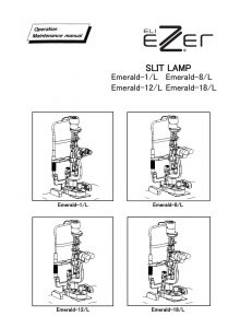 Ezer Slit Lamp ESL-Emerald-1 2x – manual cover