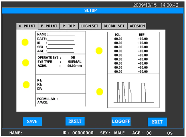 Ezer Biometer + Pachymeter EUS-1800 AP – image 3