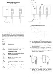 Ezer Wall Unit Transformer with Extension – manual cover