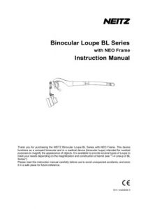 Neitz Dental Loupes with Illumination NTZ-BLD-3 (2.5X – 3.0X) – manual cover