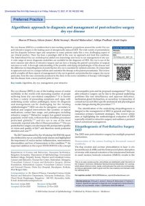 Article 4 - Algorithmic approach to diagnosis and management of post-refractive surgery dry eye disease – clinical research cover