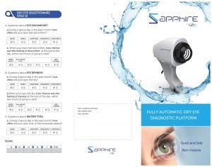 Sapphire - Fully Automatic Dry Eye Diagnostic Platform – education material cover