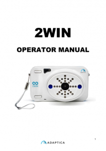 Adaptica 2WIN Portable Binocular Refractometer – manual cover
