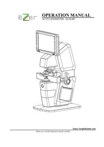 Ezer Digital Lensmeter ELM-BH – manual cover