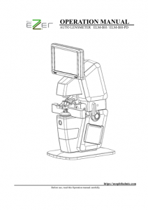 Ezer Digital Lensmeter with PD ELM-BH-PD – manual cover