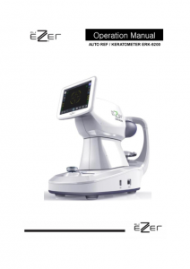 Ezer ERK-9200 Auto Refractor Keratometer – manual cover