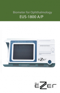Ezer Biometer + Pachymeter EUS-1800 AP – catalog cover